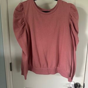 Express Dusty Rose Knit Top
